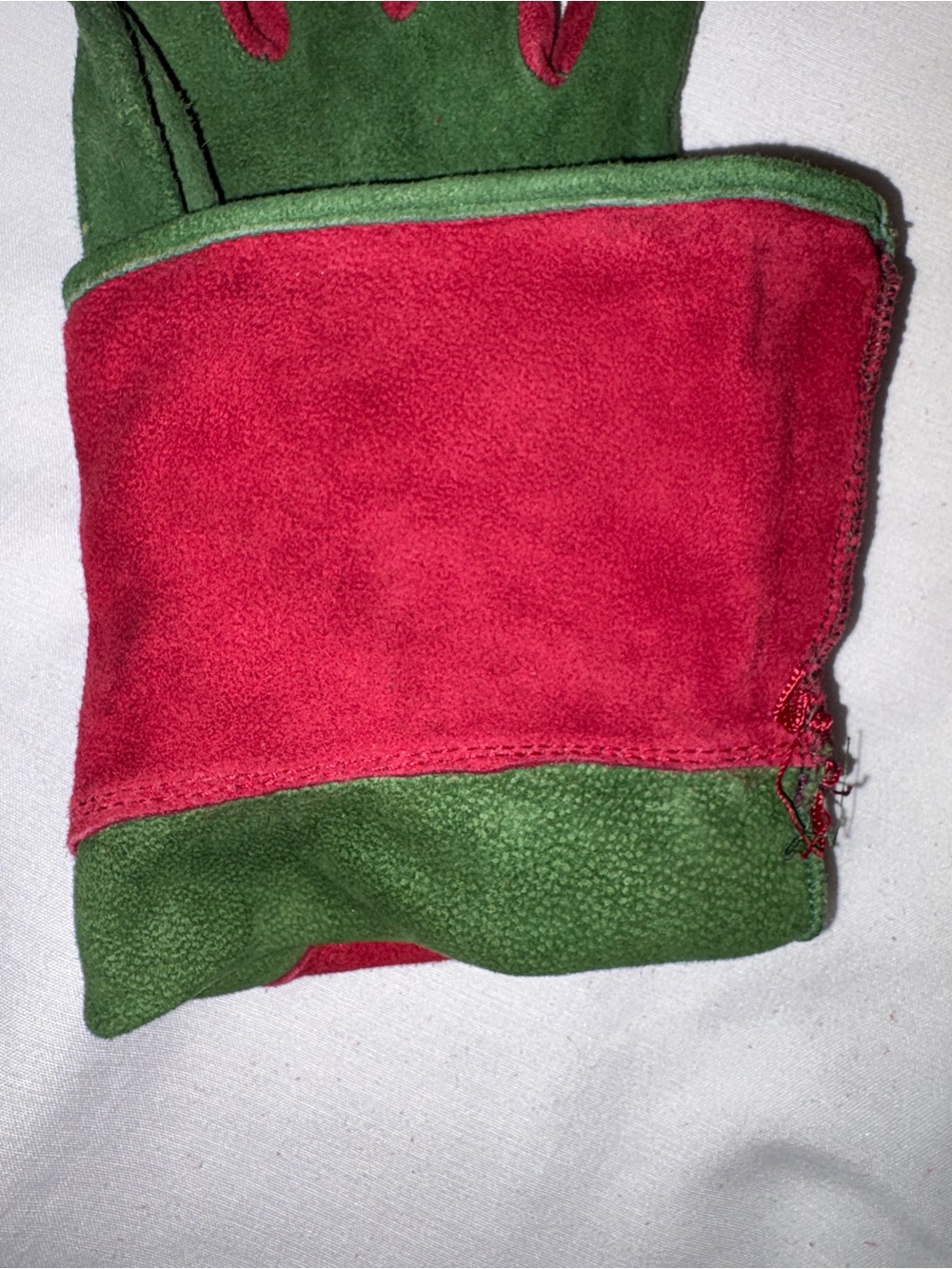 RARE Vintage Hermès Paris Suede Gauntlet Gloves 7.5 France Collector - Picture 5 of 8